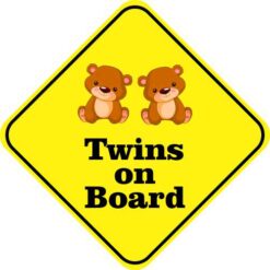 Girl Twins on Board Vinyl Sticker
