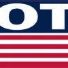 American Flag Vote Vinyl Sticker
