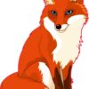Fox Vinyl Sticker