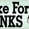 I Brake for Skunks Vinyl Sticker
