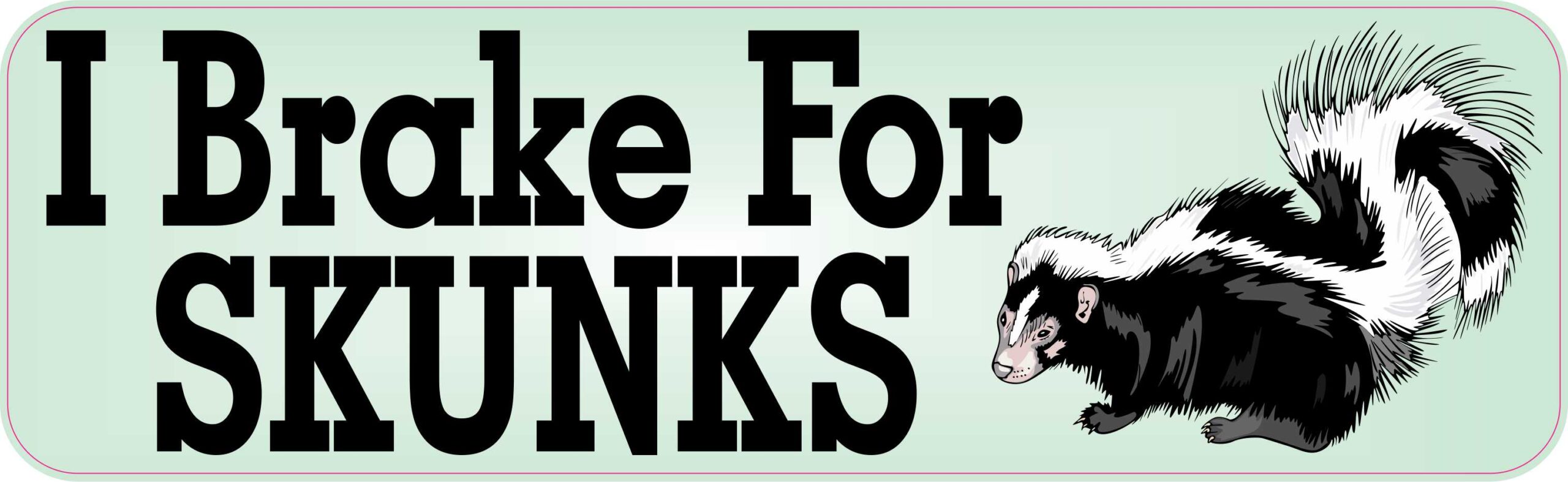 I Brake for Skunks Magnet