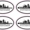 Skyline Oval Pittsburgh Vinyl Stickers