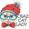 Crazy Cat Lady Vinyl Sticker