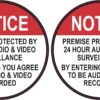 Premise Protected by 24 Hour Surveillance Vinyl Stickers
