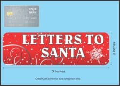 StickerTalk Letters to Santa Magnet, 10 inches x 3 inches