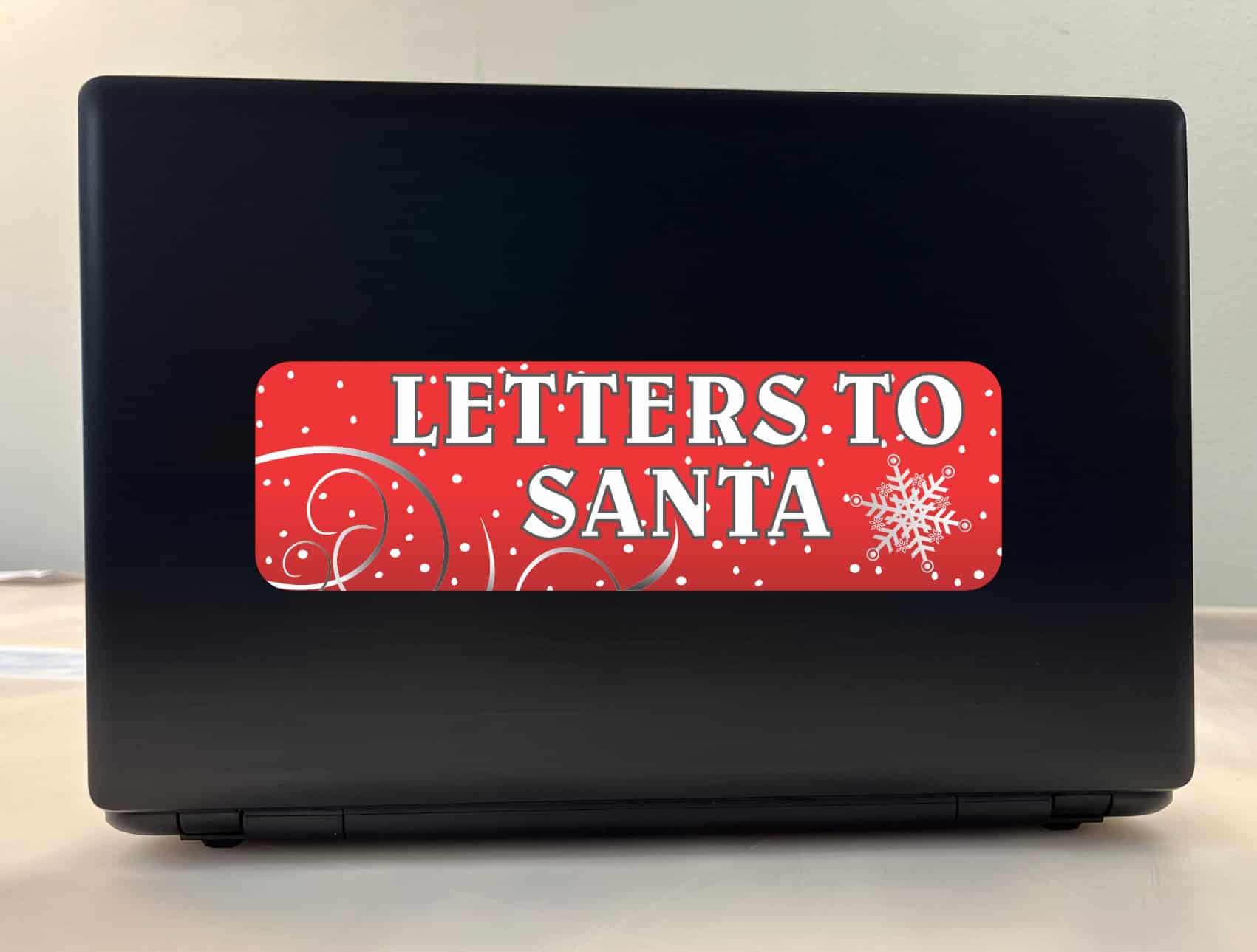 StickerTalk Letters to Santa Vinyl Sticker, 10 inches x 3 inches
