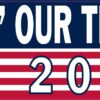 American Flag Biden Our Time Til 2024 Vinyl Sticker
