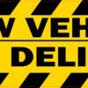 Slow Vehicle Cake Delivery Vinyl Sticker