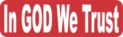 In God We Trust Vinyl Sticker