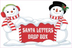 Santa Letters Drop Box Vinyl Sticker