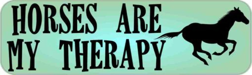 Horses Are My Therapy Vinyl Sticker