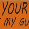 Keep Your Laws off My Guns Magnet