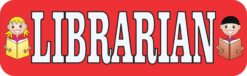 Red Librarian Magnet