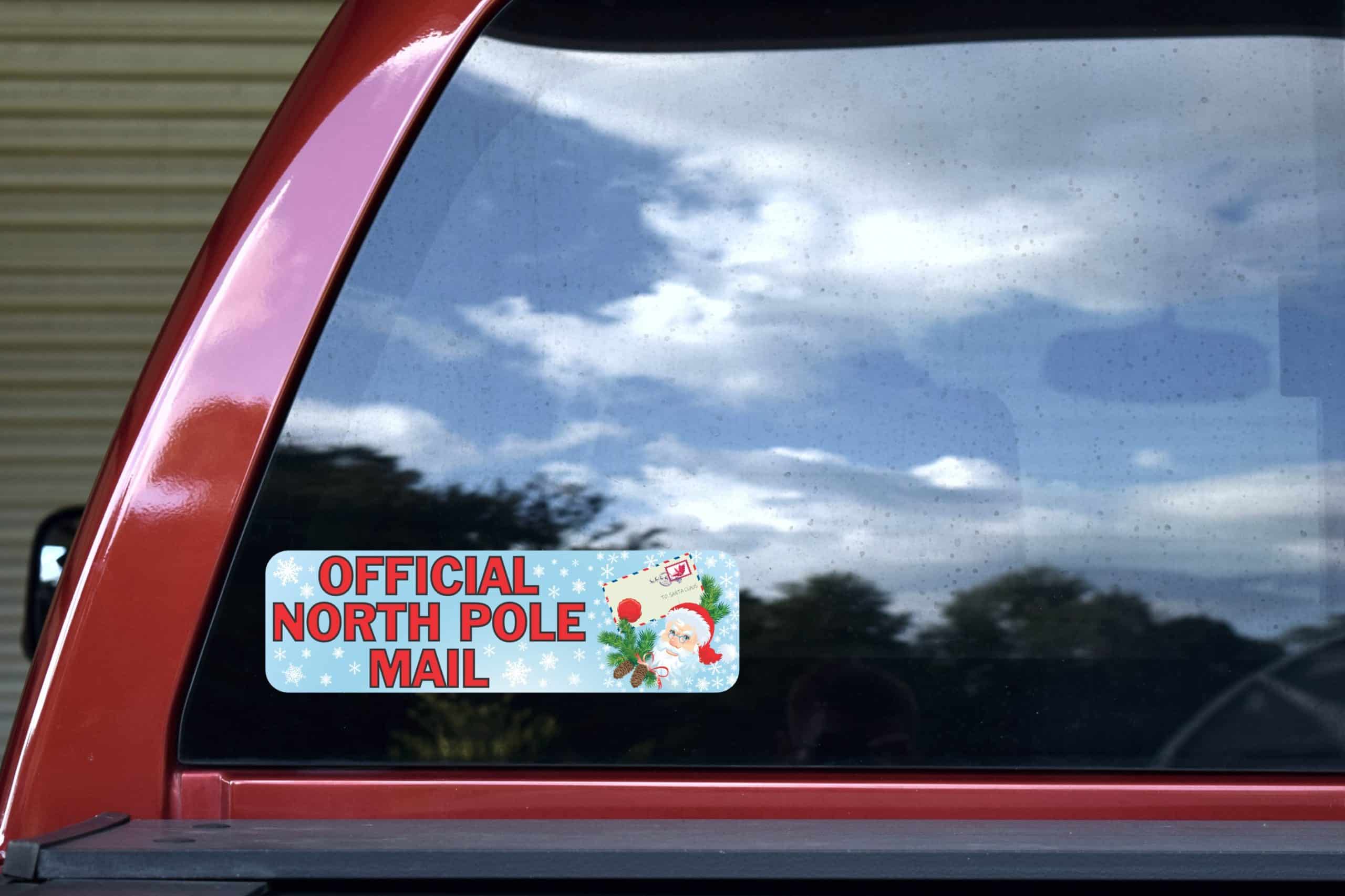 StickerTalk Official North Pole Mail Vinyl Sticker, 10 inches x - Image 5