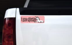 I Love Unicorns Vinyl Sticker
