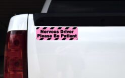 Nervous Driver Vinyl Sticker