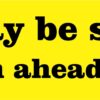 I May Be Slow But Im Ahead of You Vinyl Sticker