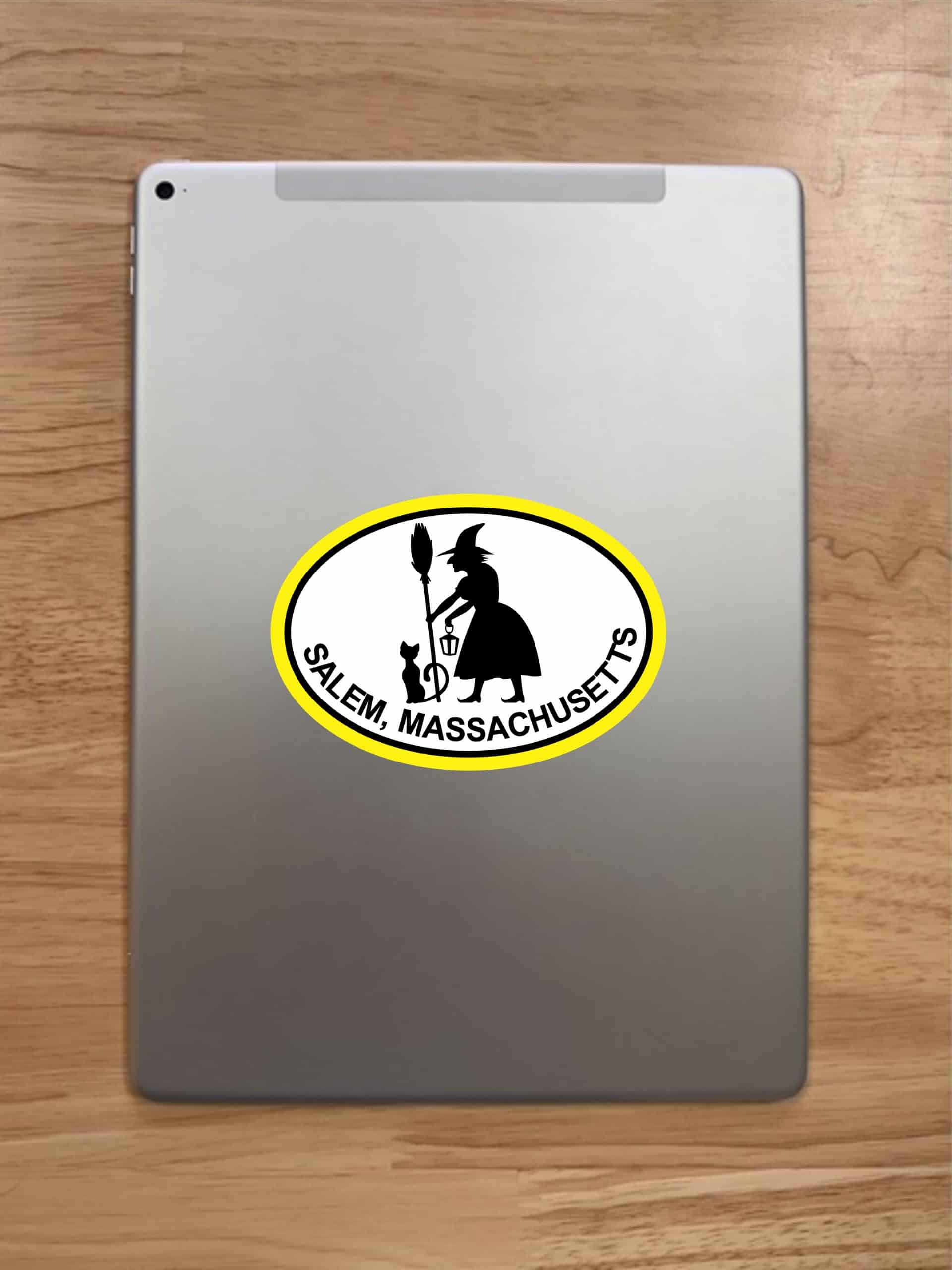 StickerTalk Oval Salem Massachusetts Vinyl Sticker, 5 inches x 3.5 inches - Image 8
