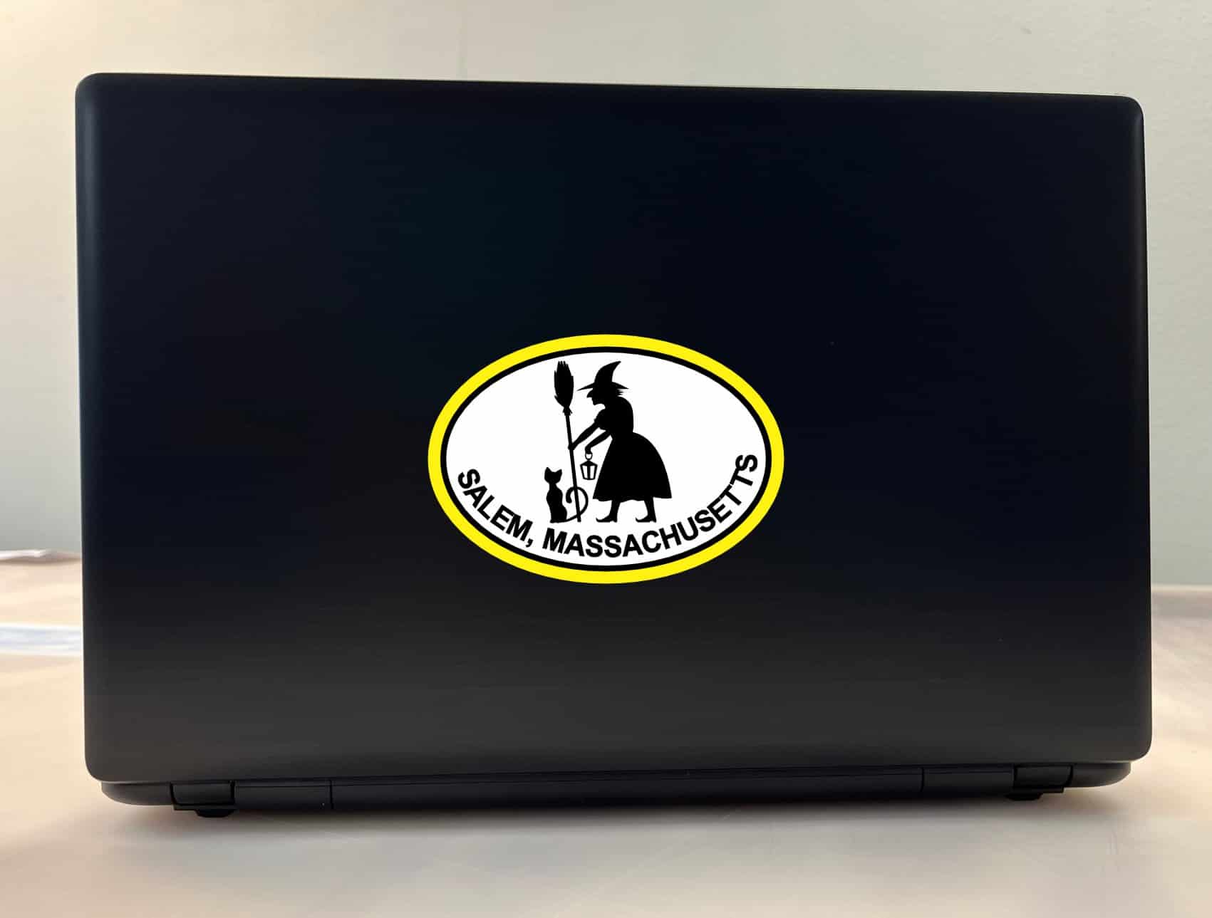 StickerTalk Oval Salem Massachusetts Vinyl Sticker, 5 inches x 3.5 inches - Image 4