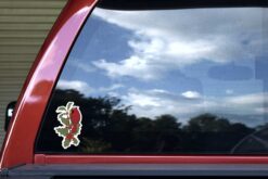 Holly Branch Cardinal Vinyl Sticker