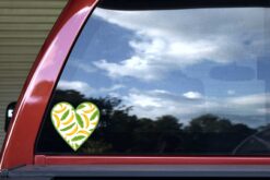 Banana Heart Vinyl Sticker