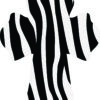 Zebra Print Cross Vinyl Sticker