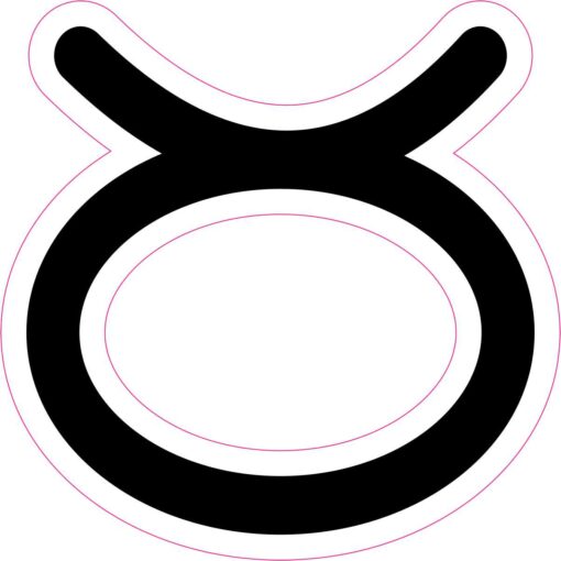 Taurus Symbol Vinyl Sticker