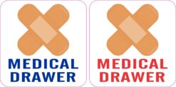 Medical Drawer Vinyl Stickers