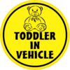 Toddler in Vehicle Vinyl Sticker
