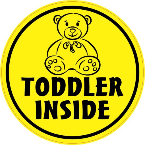 Toddler Inside Vinyl Sticker