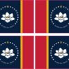 In God We Trust Mississippi Flag Vinyl Stickers