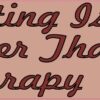 Knitting Cheaper Than Therapy Vinyl Sticker
