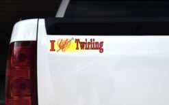 I Love Twirling Vinyl Sticker