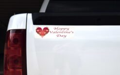 Happy Valentines Day Vinyl Sticker