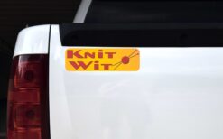 Knit Wit Vinyl Sticker