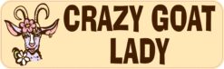Crazy Goat Lady Vinyl Sticker