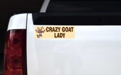 Crazy Goat Lady Vinyl Sticker