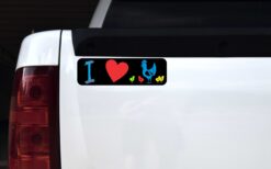 I Love Chickens Vinyl Sticker