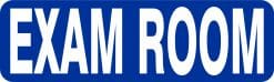StickerTalk Blue Exam Room Magnet, 10 inches x 3 inches