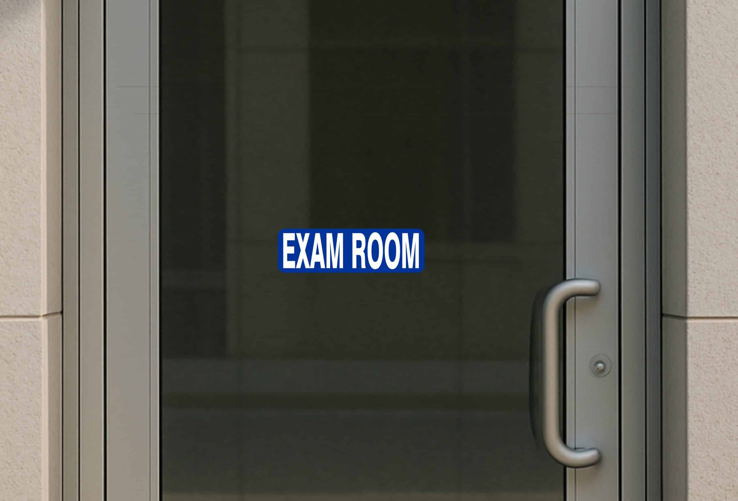 StickerTalk Blue Exam Room Vinyl Sticker, 10 inches x 3 inches - Image 4