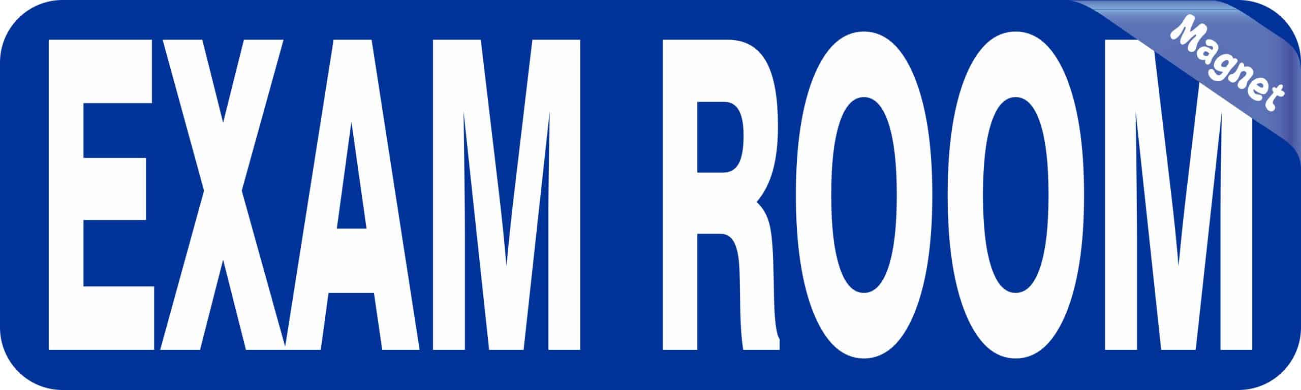 StickerTalk Blue Exam Room Magnet, 10 inches x 3 inches - Image 2