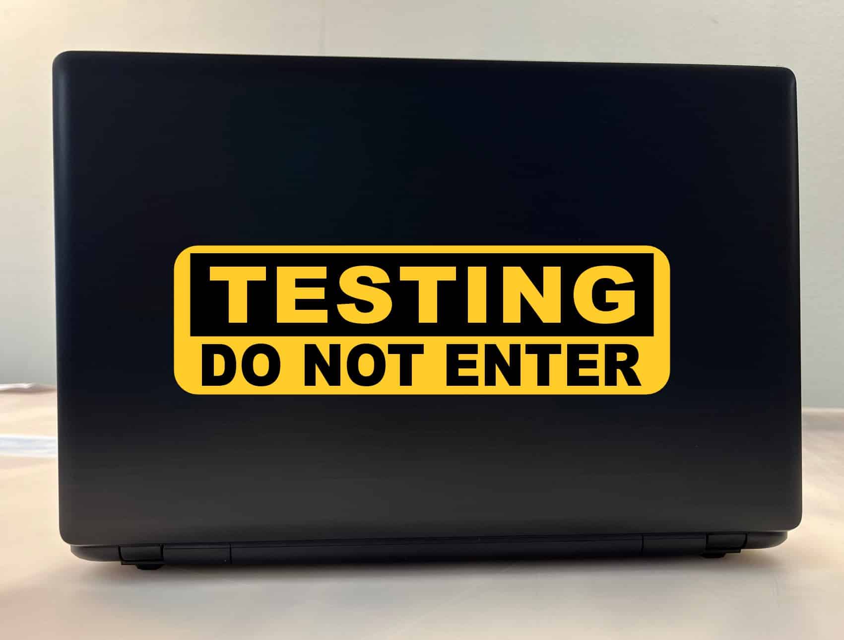StickerTalk Testing Do Not Enter Vinyl Sticker, 10 inches x 3 inches - Image 3
