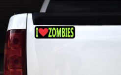 I Love Zombies Vinyl Sticker