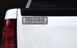 Gray Im About to Get Medieval Vinyl Sticker