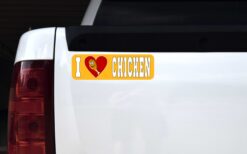 I Love Chicken Vinyl Sticker
