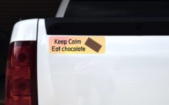 Keep Calm Eat Chocolate Vinyl Sticker