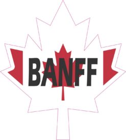Maple Leaf Banff Vinyl Sticker