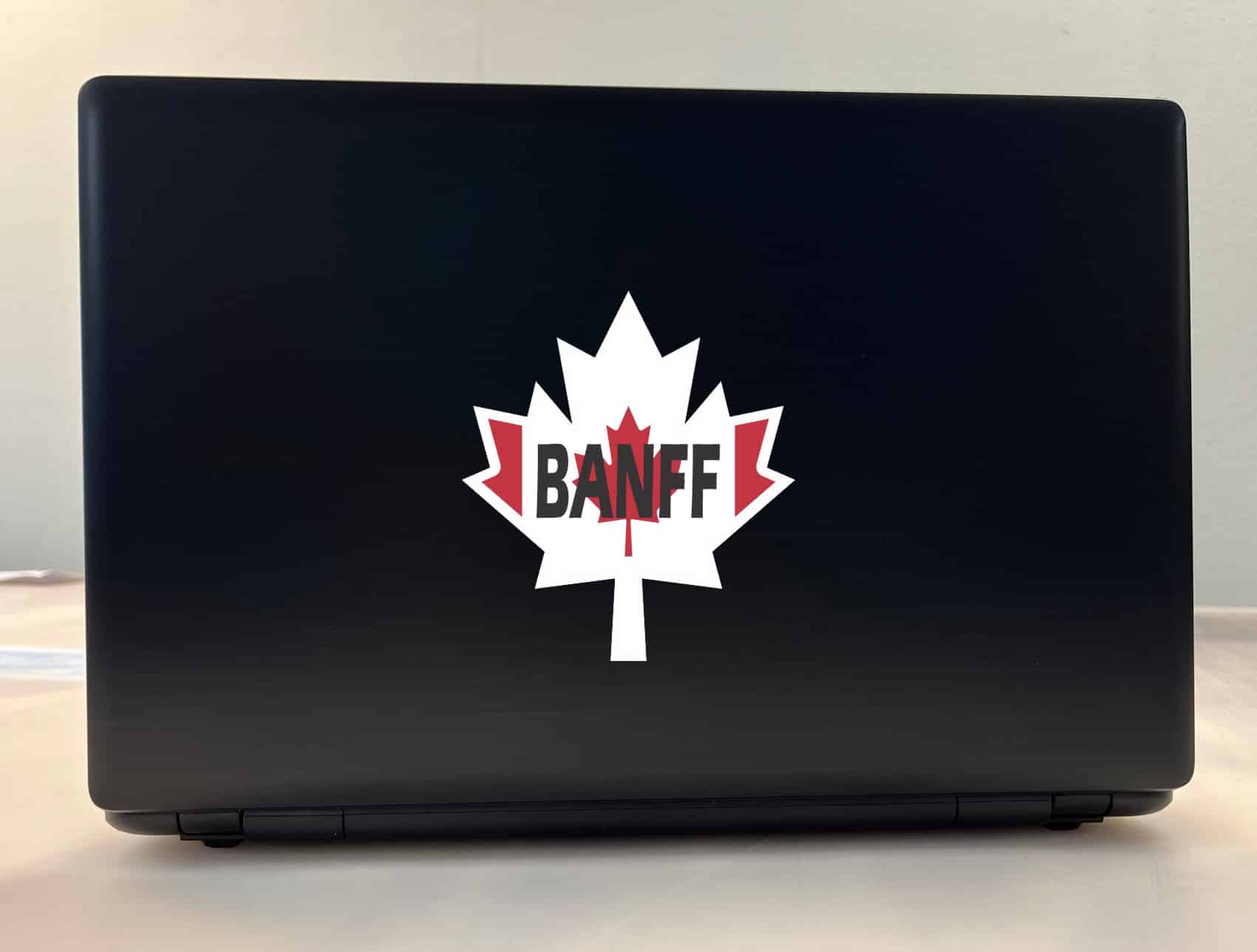 StickerTalk Maple Leaf Banff Vinyl Sticker, 4.5 inches x 5 inche - Image 3
