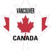 Maple Leaf Vancouver Canada Vinyl Sticker
