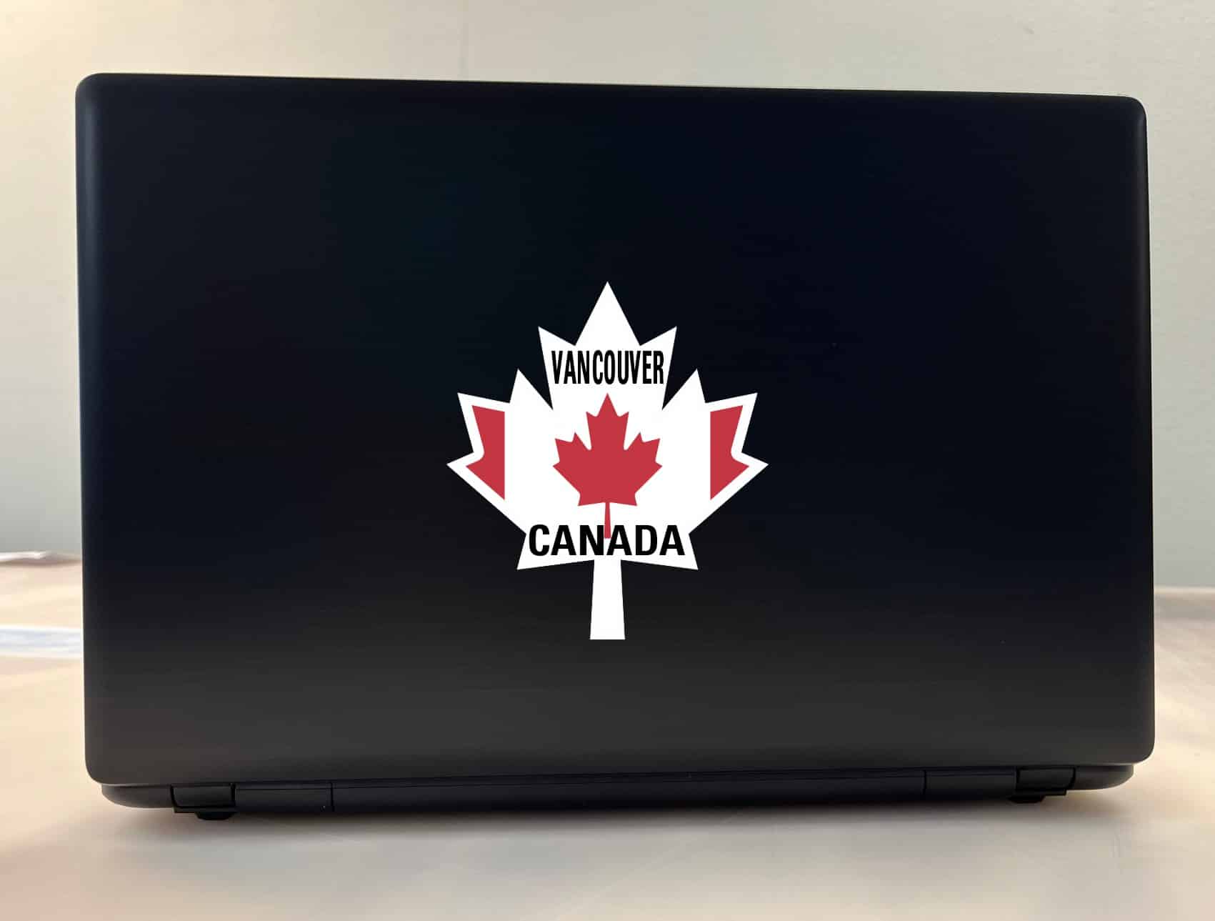 StickerTalk Maple Leaf Vancouver Canada Vinyl Sticker, 4.5 inches x 5 inches - Image 3